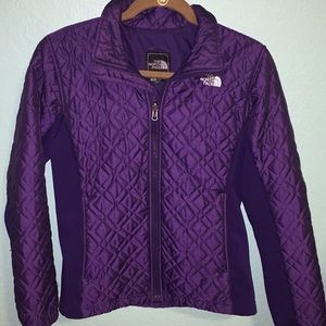 Northface purple lightweight puffer jacket